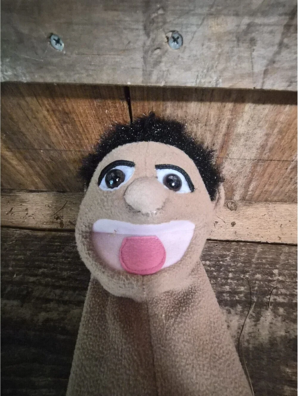 Sml Hand Puppet Heavily Damaged No Arms Or Mustache